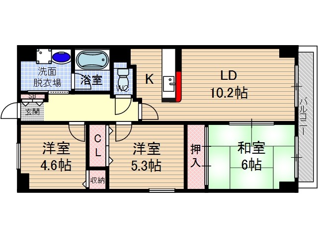 ライフ18の間取り