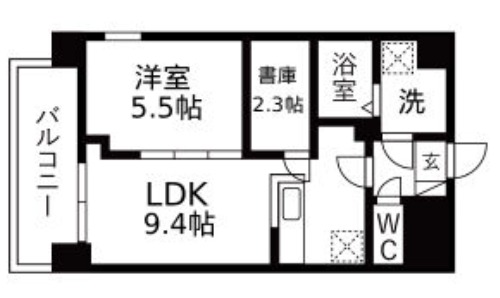 パークス堺筋本町の間取り