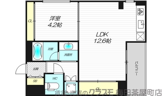 東三国フラッツの間取り