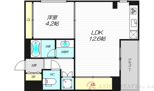 東三国フラッツの間取り