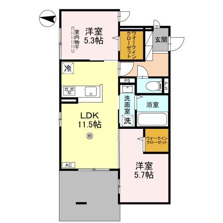 ナティ サウスの間取り