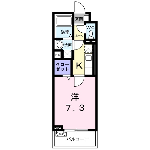 下穂積の完工年月(2023年9月)築の賃貸マンションの間取り