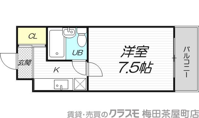 江の木町の完工年月(1982年11月)築の賃貸マンションの間取り