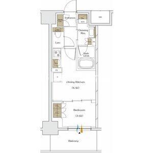 ザ・パークハビオ谷町六丁目テラスの間取り