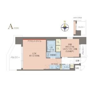 プレジオ玉造の間取り