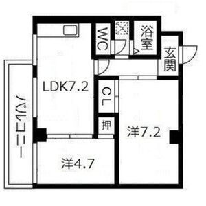 エルパラッツォ京橋の間取り