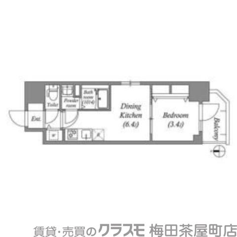 エスリードレジデンス都島デュオの間取り