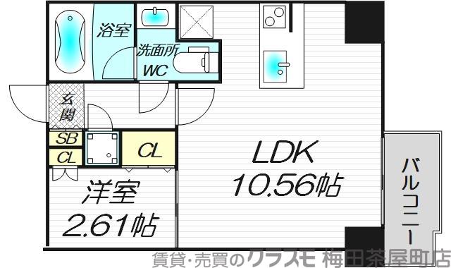 ドリームネオポリス桜ノ宮の間取り