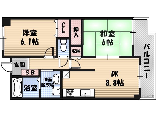 今福パーク・レジデンスの間取り