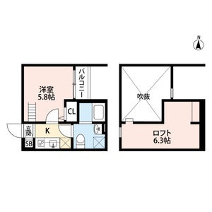 Weisse Viol小路の間取り