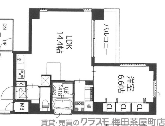 B-PROUD天満橋の間取り