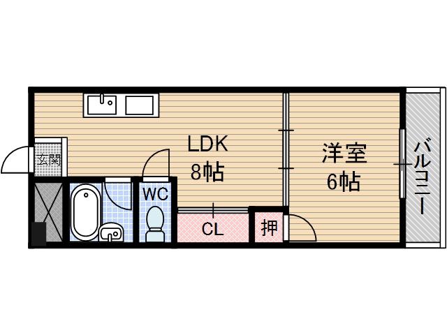 メゾーネ茨木の間取り