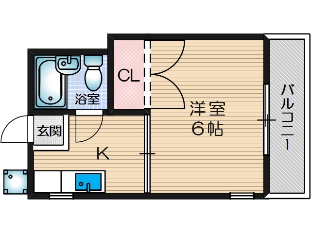 アムール摂津の間取り