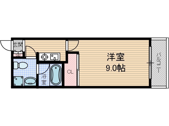 カーサロサードの間取り