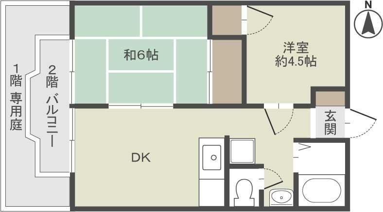 シャロームBの間取り