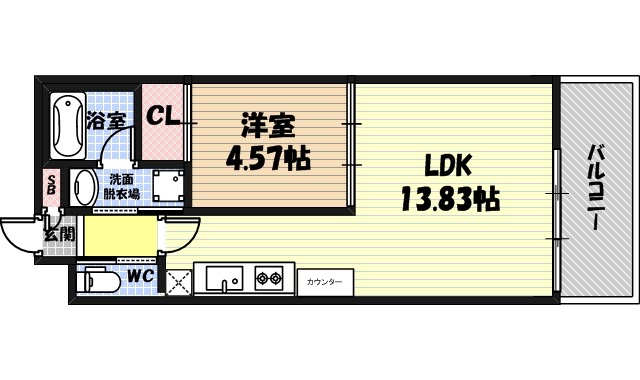 プレジオ今福鶴見の間取り