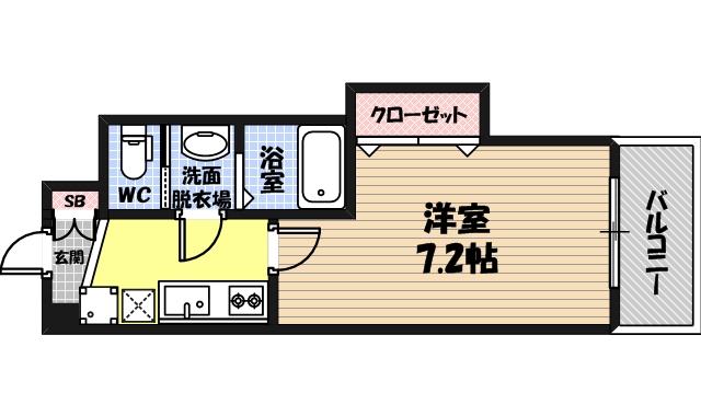 Luxe鶴見の間取り