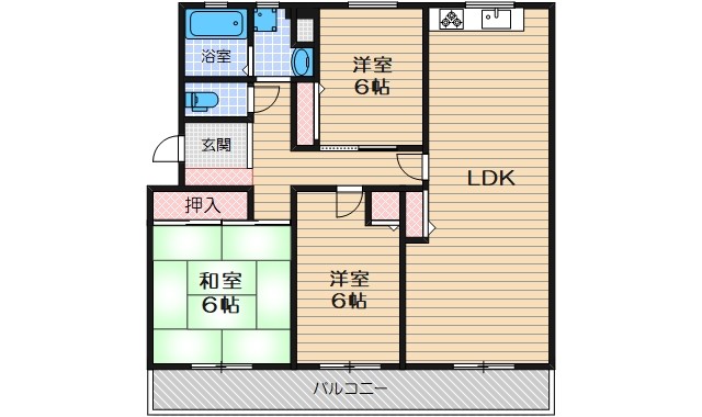 レジデンスFFM千里丘の間取り