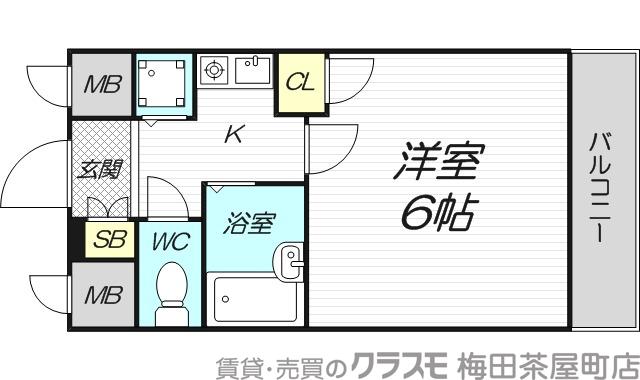 リーガル新大阪Ⅴの間取り