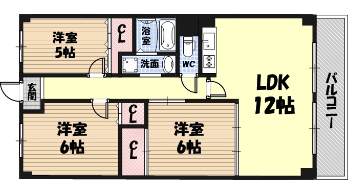 サンファースト京橋の間取り