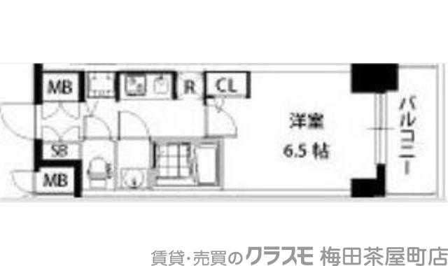 S-RESIDENCE江坂の間取り