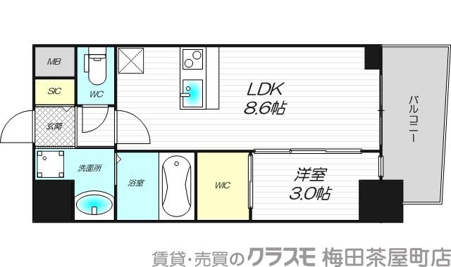 セレニテ江坂グランデの間取り