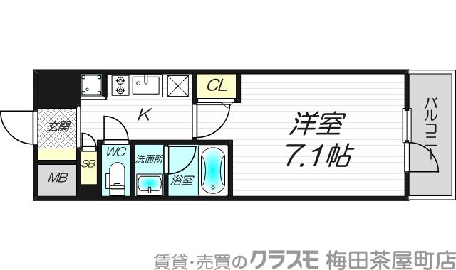 スプランディッド十三本町の間取り