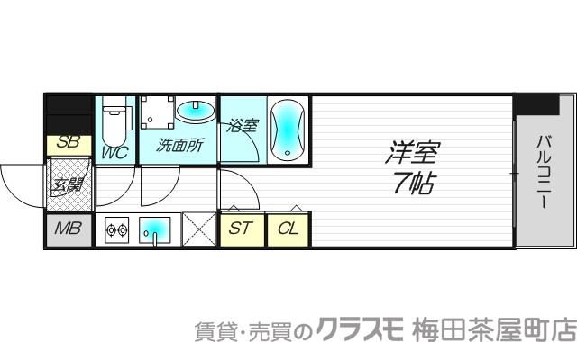 スプランディッド三国Ⅱの間取り