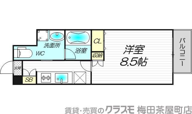 EbyU新大阪の間取り