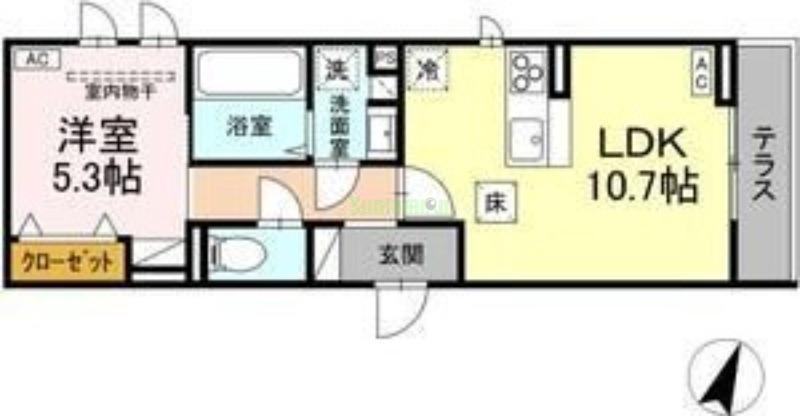 セレスティア大和町の間取り
