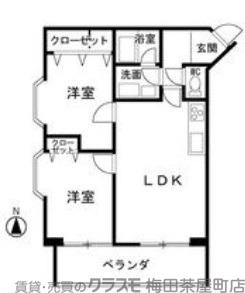 ビラ小松の間取り