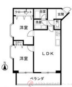 ビラ小松の間取り