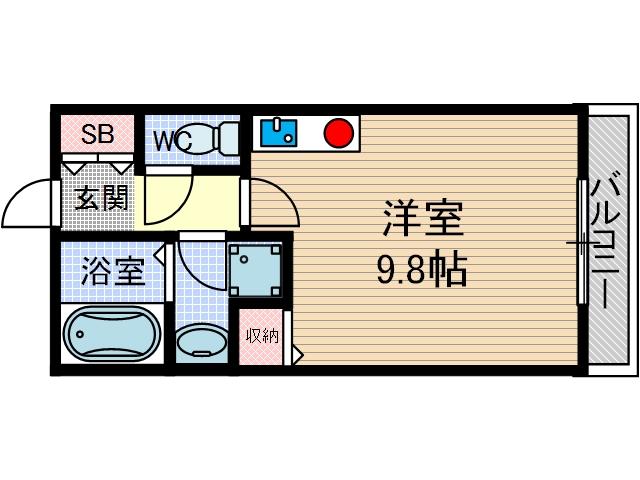 レジデンスKUの間取り