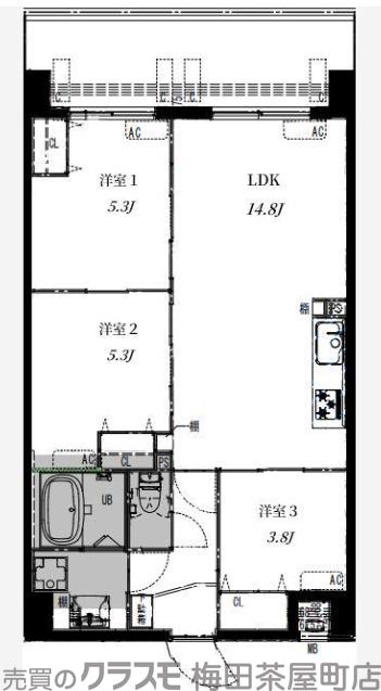 Alivis野田阪神の間取り