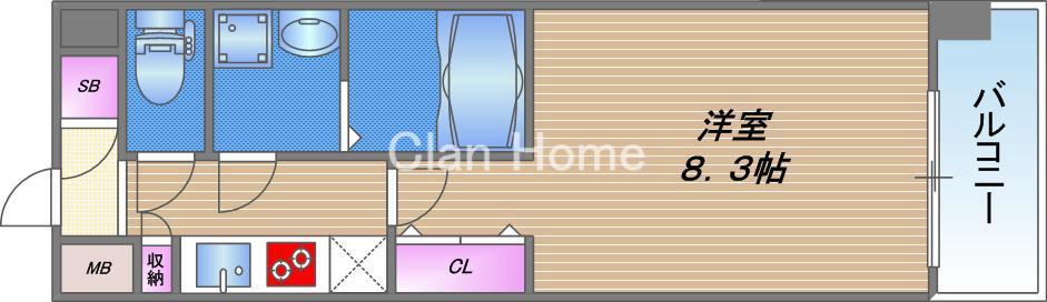 ララプレイス森ノ宮ベーネの間取り