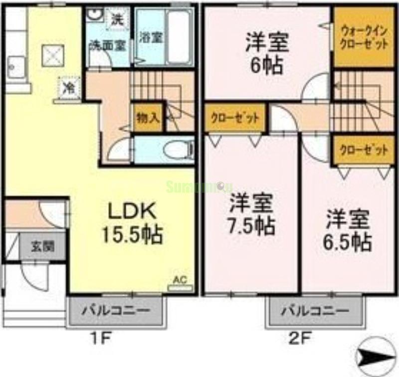ラルーナ Ⅲの間取り
