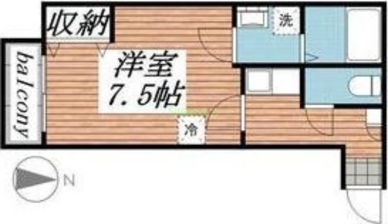 クレフラスト愛宕橋Bの間取り