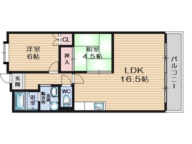 グレイス茨木の間取り