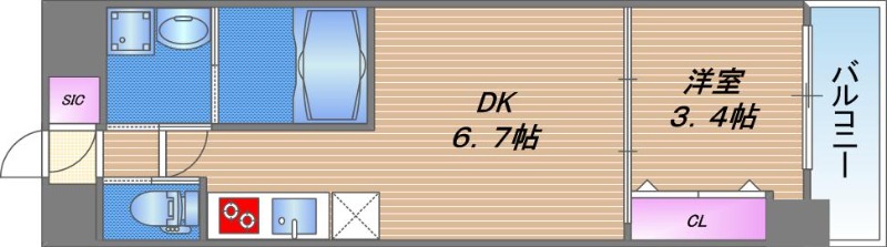 クローバー・グランデ今里の間取り