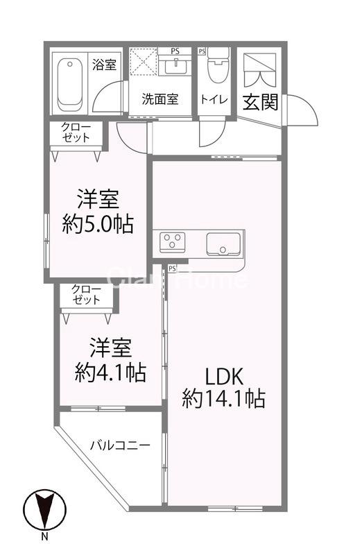 グラン今里NORTHの間取り
