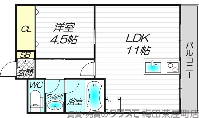 ウインドヒル三国の間取り