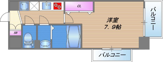 Luxe森之宮の間取り