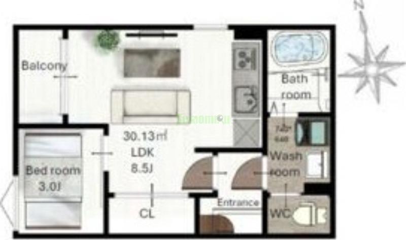 (仮称)レガリスト東照宮8の間取り
