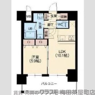 スプランディッド江坂駅前の間取り
