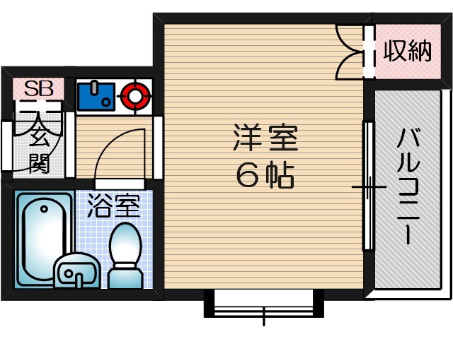 ガルボ茨木の間取り