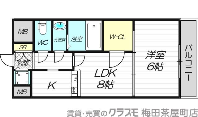 宮原の完工年月(2004年3月)築の賃貸マンションの間取り