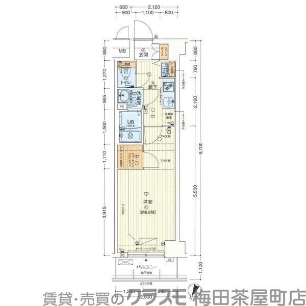 セオリー大阪アーバンレストの間取り