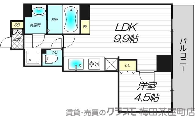 垂水町の完工年月(2023年6月)築の賃貸マンションの間取り