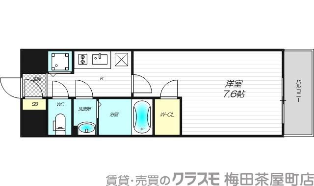 エスリード新大阪レジデンスの間取り