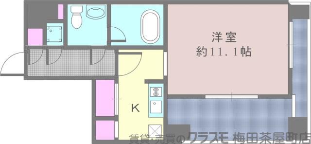 レジディア江坂の間取り